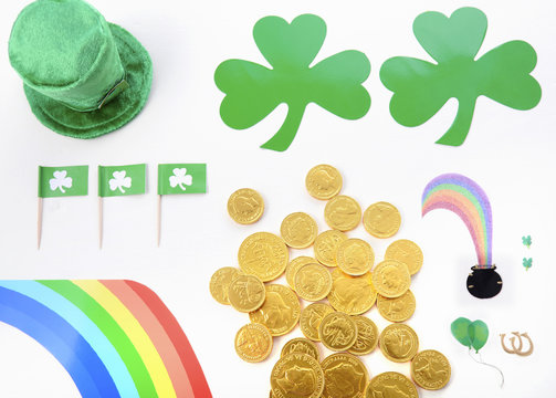 St Patricks Day Flat Lay