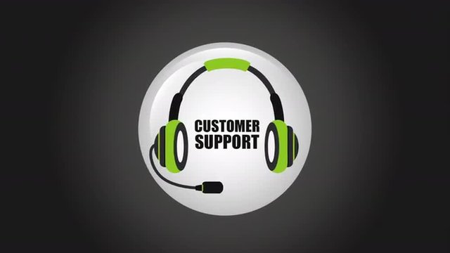 Customer support icon design, Video Animation 