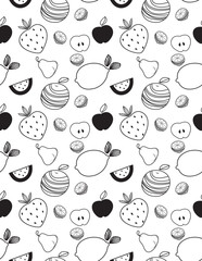 fruit Seamless Patterns 