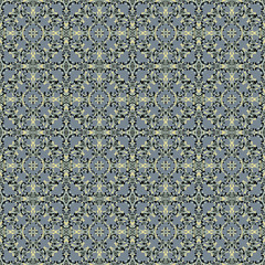 yellow and black abstract objects on a gray background vector illustration