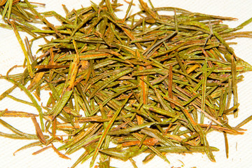 the dried labrador tea closeup