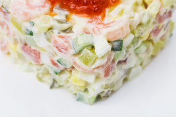 Traditonal russian salad olivier.