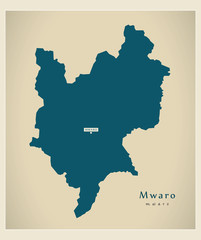 Modern Map - Mwaro BI