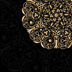 Vector gold pattern.