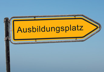 Schild 38 - Ausbildungsplatz