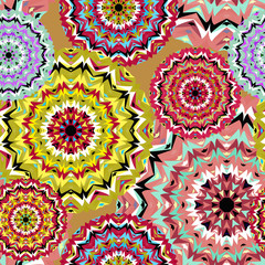 colored seamless pattern. Vintage elements. vector illustration