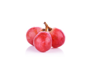 Red grape isolated on white background