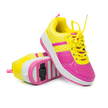 Pair of pink heelys