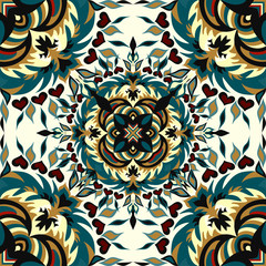 Mandala. Vintage decorative elements. seamless pattern.