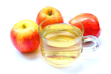 Apple juice in cup