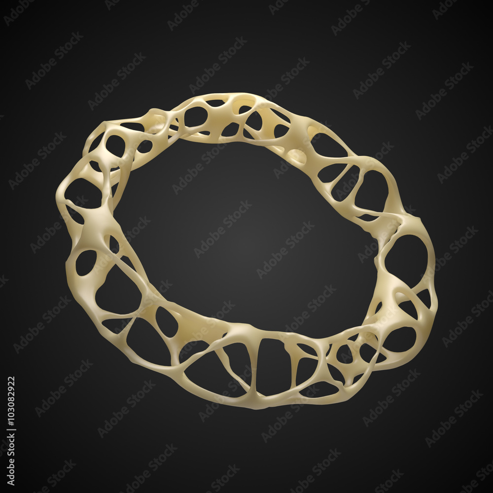 Poster abstract background with 3d geometry form with voronoi like patterns.
