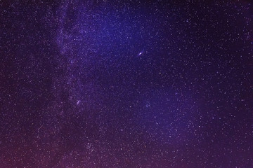 Night sky with lot of shiny stars, natural abstract astro background