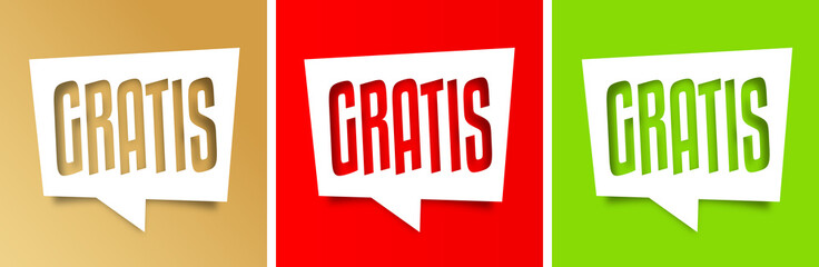 Gratis - Gratuit - Free