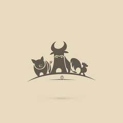 Farm animals symbol