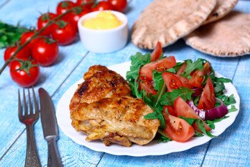 grilled chicken and tomato salad