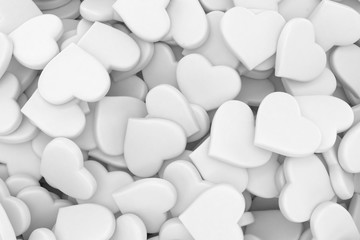 3d background made from many hearts