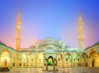 Fototapeta na wymiar The Suleymaniye Mosque in Istanbul, Turkey