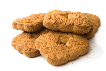 Frollini su fondo bianco