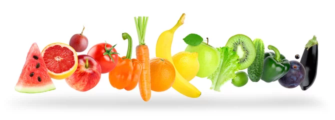 Zelfklevend Fotobehang Fruit en groenten © seralex
