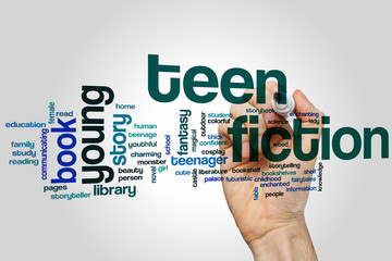 Teen fiction word cloud