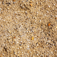 Sand and stone pebbles