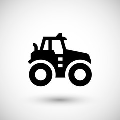 Agricultural tractor icon