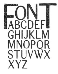Hand drawing typography