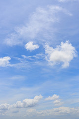 Naklejka na ściany i meble cloud on clear blue sky, cloudy dramatic sky background