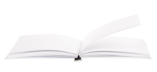 open isolated new white book