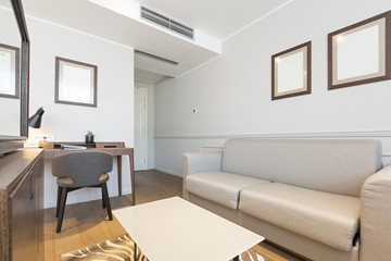 Interior of a modern hotel apartment