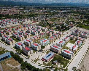 Obraz premium aerial view of the city