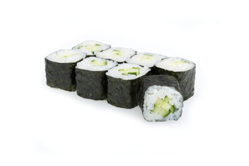 Kappa Maki, Sushi, auf weißem Hintergrund, Foodfotografie © brand49