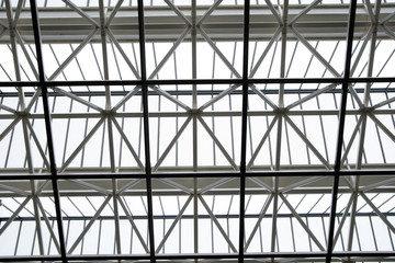 Modern architecture,glass roof