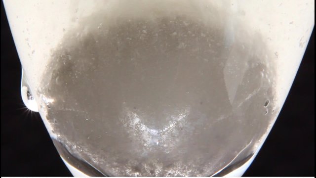 Tablet dissolved in a glass of water