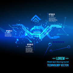 Futuristic interface infographics,Technology  digital background, DNA, Vector 
