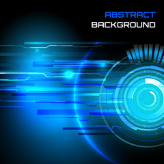 Futuristic interface, sci-fi  vector background
