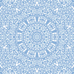 Abstract blue pattern on white