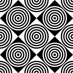 Seamless Square and Circle Pattern