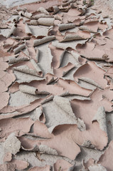 suelo levantado, barro