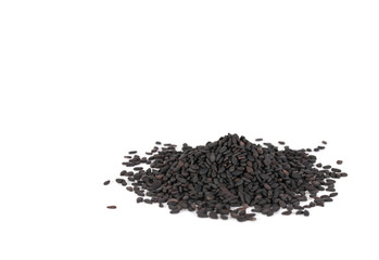 black sesame isolated on white background