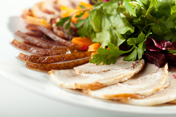 Meat Plate Dressing with Salad