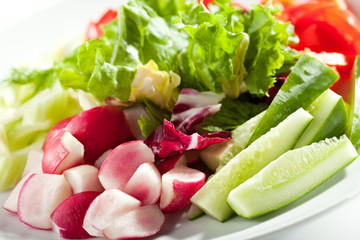 Fresh Vegetables Plate