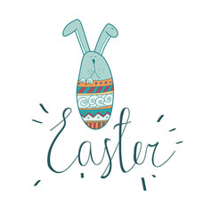 Happy Easter Card Typographical