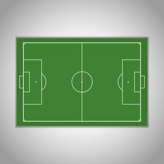 Soccer field - vector