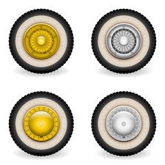 Classic scooter bike wheels