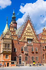 Fototapeta na wymiar City Hall in Wroclaw