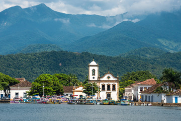 Church Igreja de Santa Rita in Paraty, state Rio de Janeiro