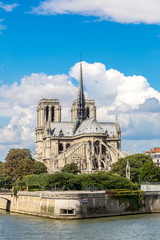 Fototapeta na wymiar Seine and Notre Dame de Paris