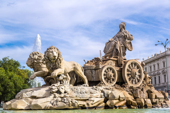 Cibeles fountain in Madrid