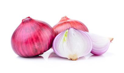onion on white background